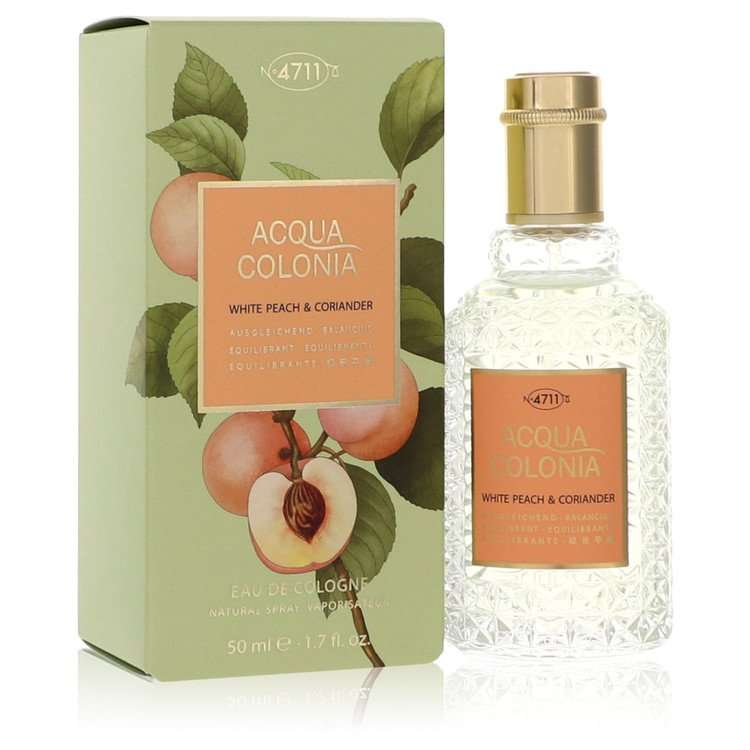 4711 Acqua Colonia White Peach & Coriander by 4711 Eau De Cologne Spray (Unisex) for Women