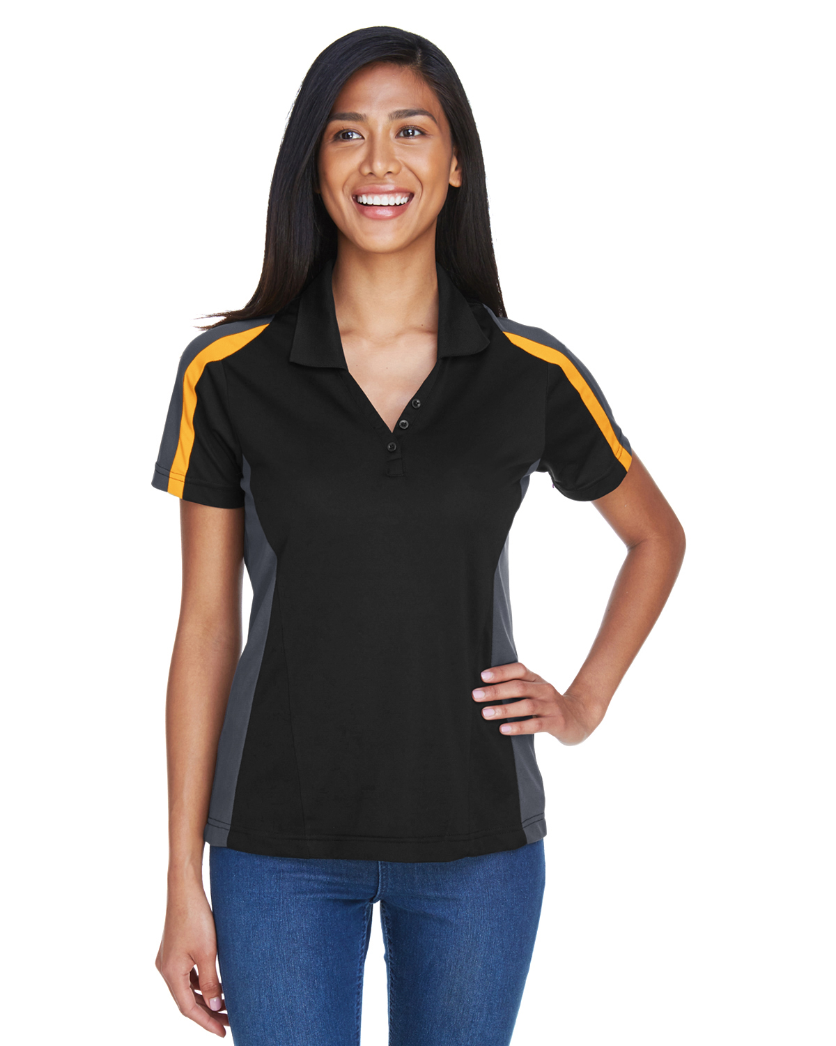 Ash City - Extreme 75119 Ladies' Eperformance™ Strike Colorblock Snag Protection Polo