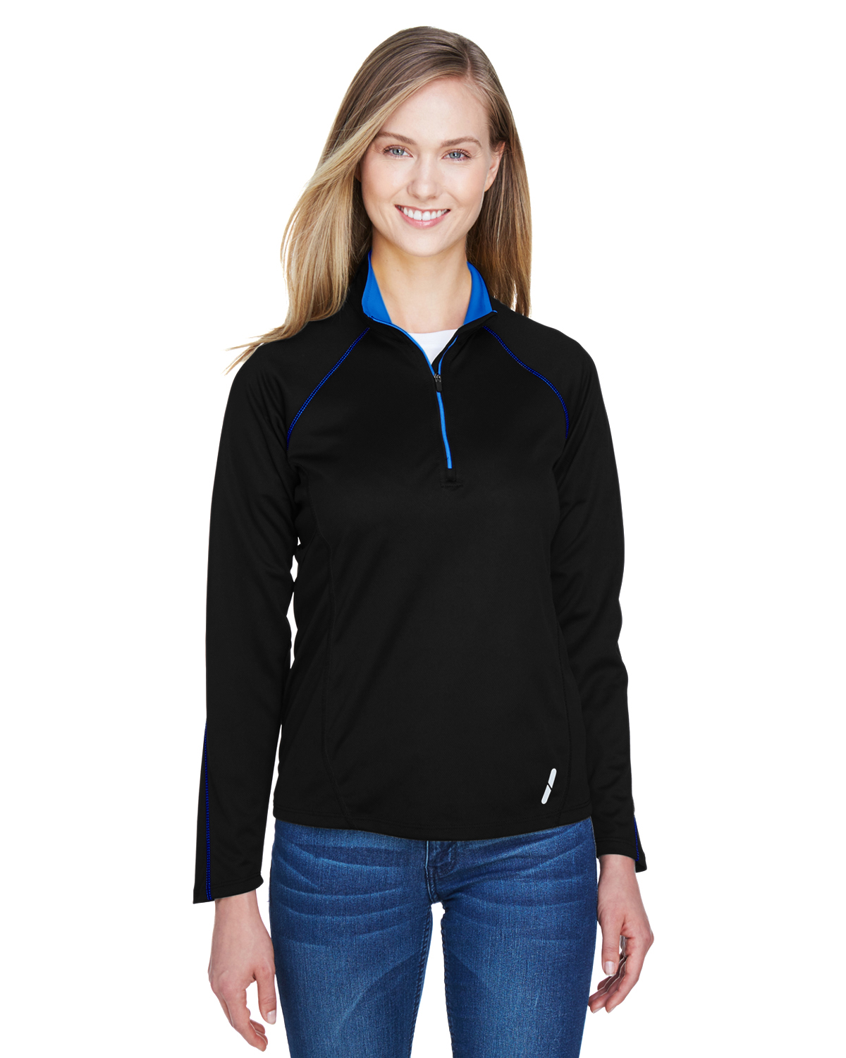 Ash City - North End 78187 Ladies' Radar Quarter-Zip Performance Long-Sleeve Top