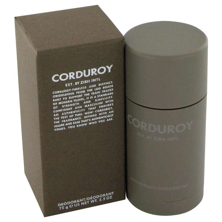 Corduroy by Zirh International Deodorant Stick (Alcohol-Free) for Men