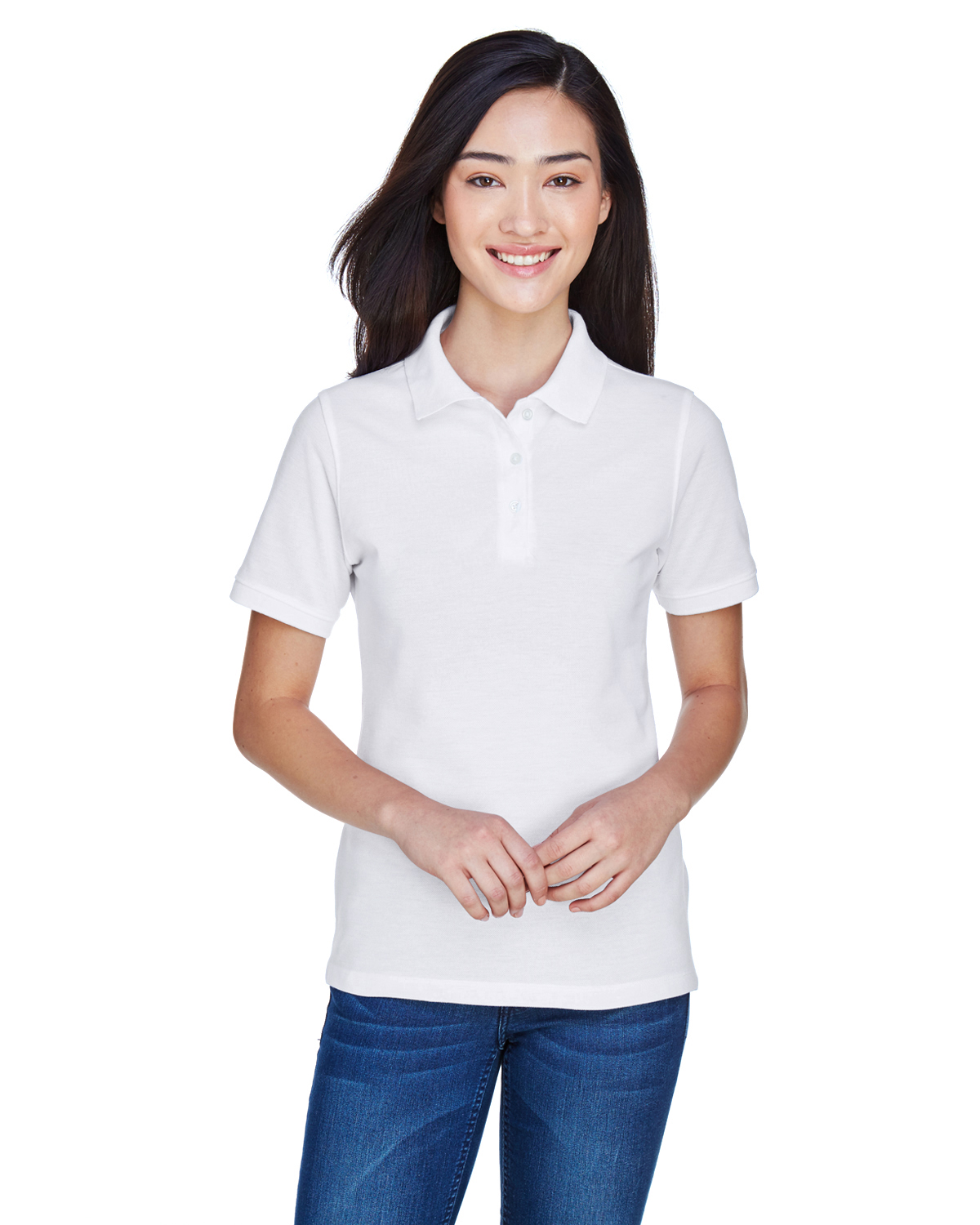 Harriton M265W Ladies' 5.6 oz. Easy Blend™ Polo