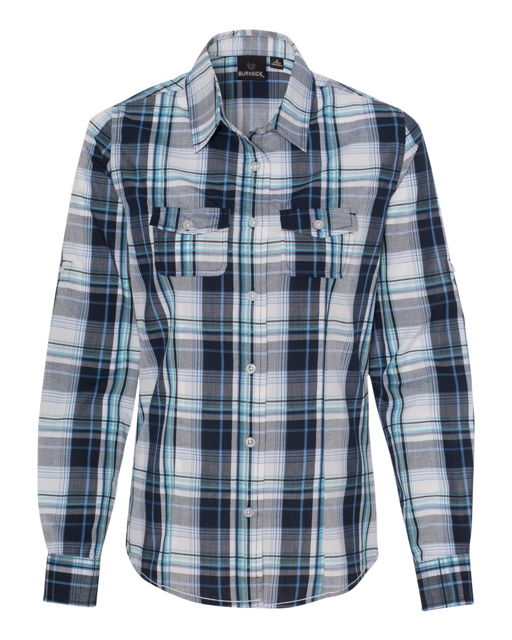 Burnside 5222 Women's Long Sleeve Plaid Shirt