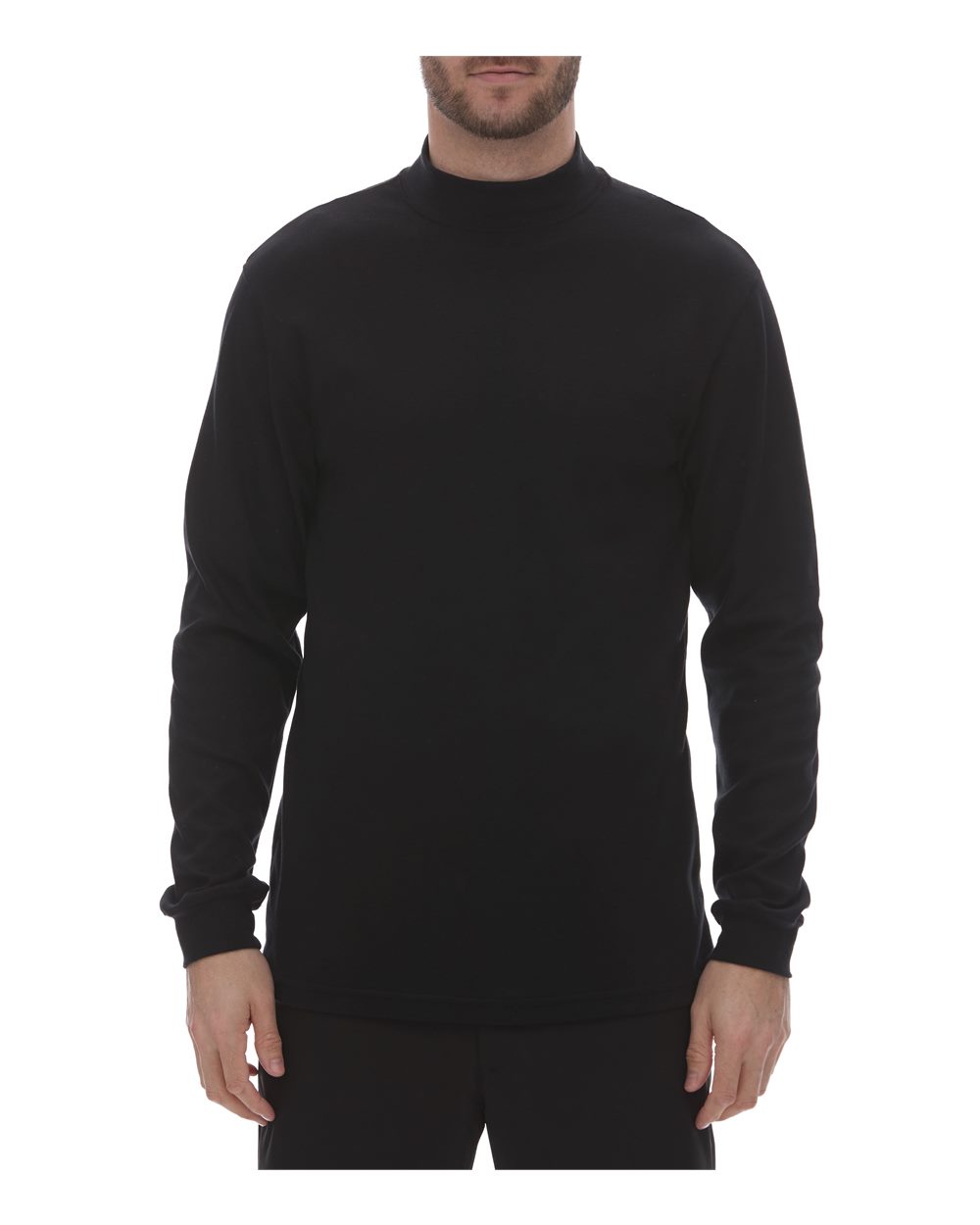 King Fashion KF4600 Jersey Interlock Mockneck Long Sleeve T-Shirt