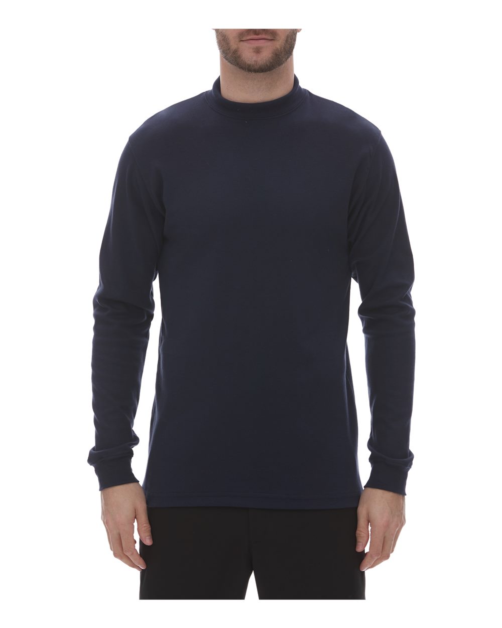 King Fashion KF4600 Jersey Interlock Mockneck Long Sleeve T-Shirt