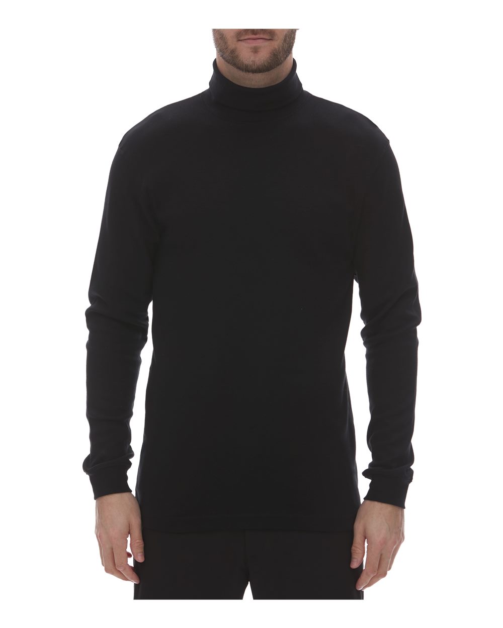 King Fashion KF4900 Interlock Turtleneck Long Sleeve T-Shirt