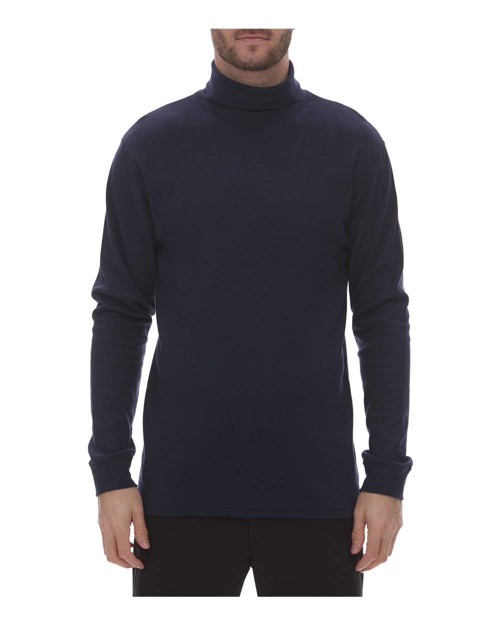 King Fashion KF4900 Interlock Turtleneck Long Sleeve T-Shirt