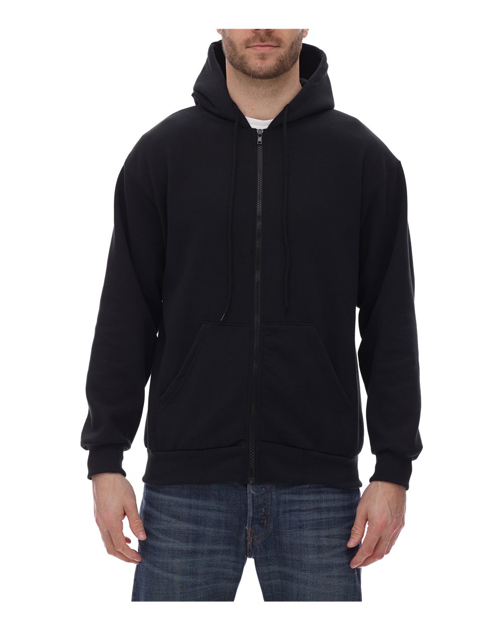 King Fashion KF9017 Full-Zip Hooded Sweatshirt