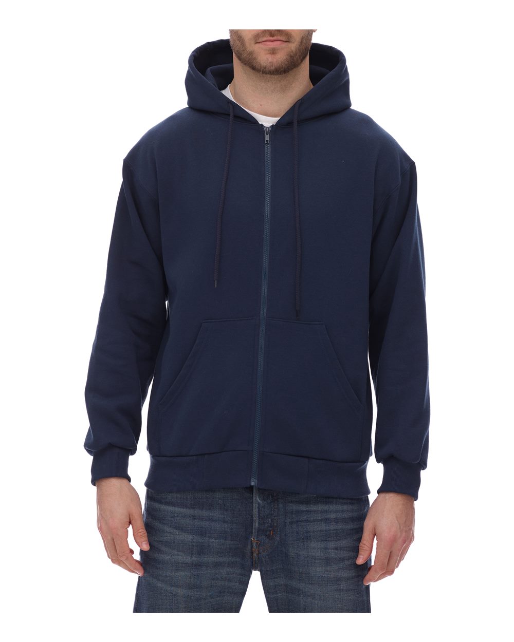 King Fashion KF9017 Full-Zip Hooded Sweatshirt