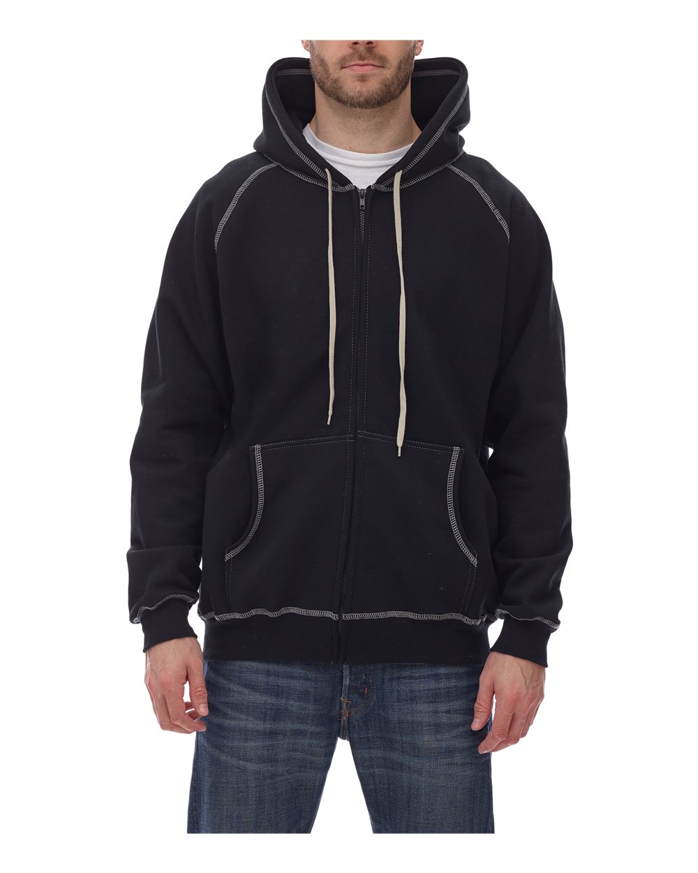 King Fashion KP8017 Extra Heavy Full-Zip Hooded Sweatshirt