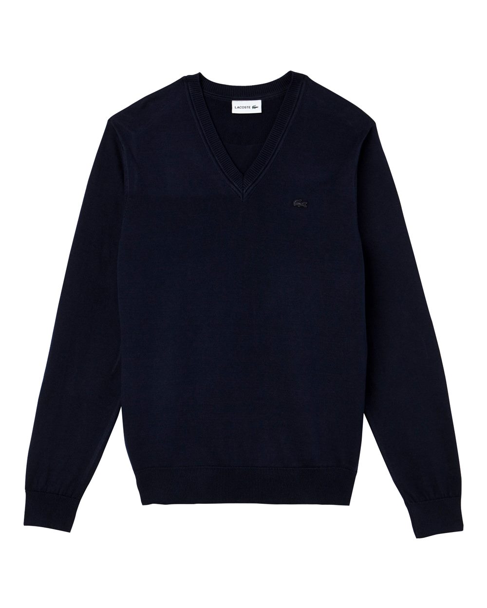 Lacoste AH4890-52 Cotton Jersey V-Neck Sweater