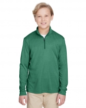 Team 365 TT31HY Youth Zone Sonic Heather Performance Quarter-Zip