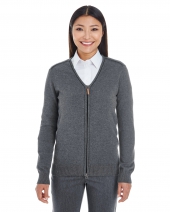 Devon & Jones DG478W Ladies' Manchester Fully-Fashioned Full-Zip Cardigan Sweater