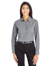 Devon & Jones DG535W CrownLux Performance™ Ladies' Tonal Mini Check Shirt