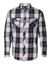 Burnside 8202 Long Sleeve Plaid Shirt