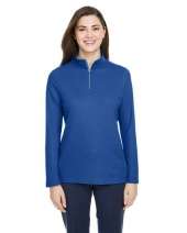 Core 365 Ladies' Fusion ChromaSoft? Pique Quarter-Zip - CE405W